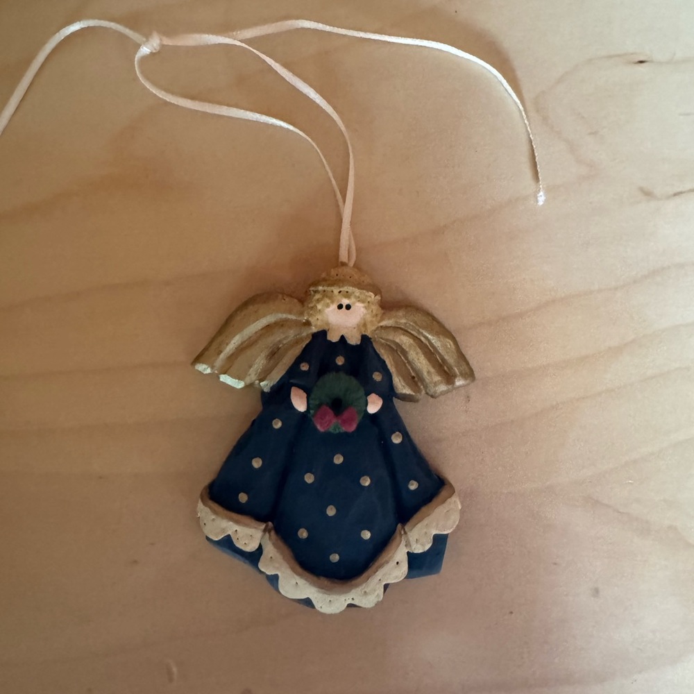 Angel Ornament - Blue and Gold